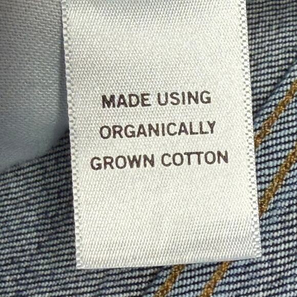 AGOLDE Riley Long Jeans High Rise Straight Leg Divided Blue 30 Blue Button Fly - Picture 7 of 10